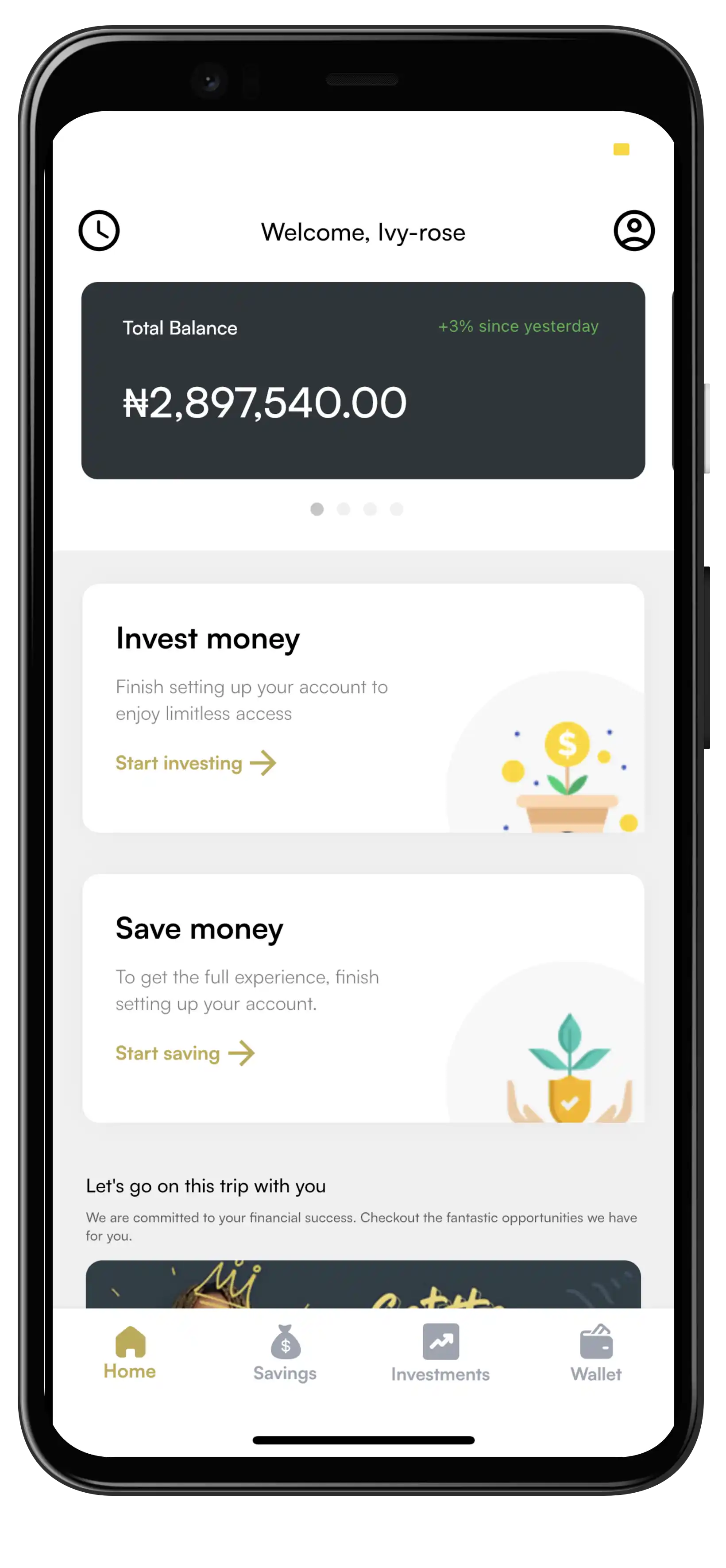 MyInvestar Dashboard on Google Pixel